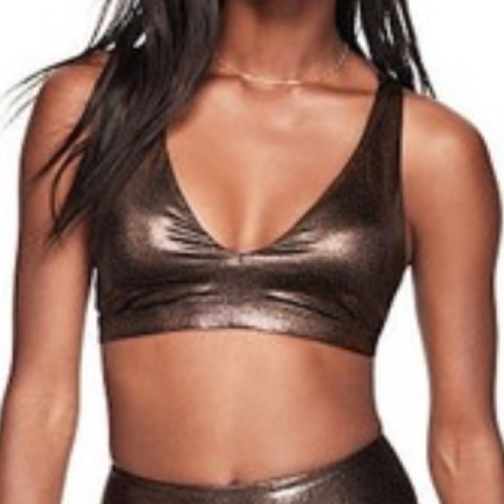 PINK Bralette/sports bra, bronze metallic
